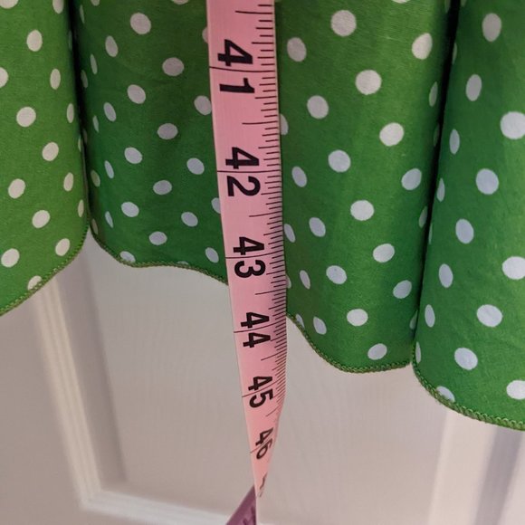 ModCloth/Sara USA Green Polka Dot Halter Dress - Size L - Picture 7 of 7